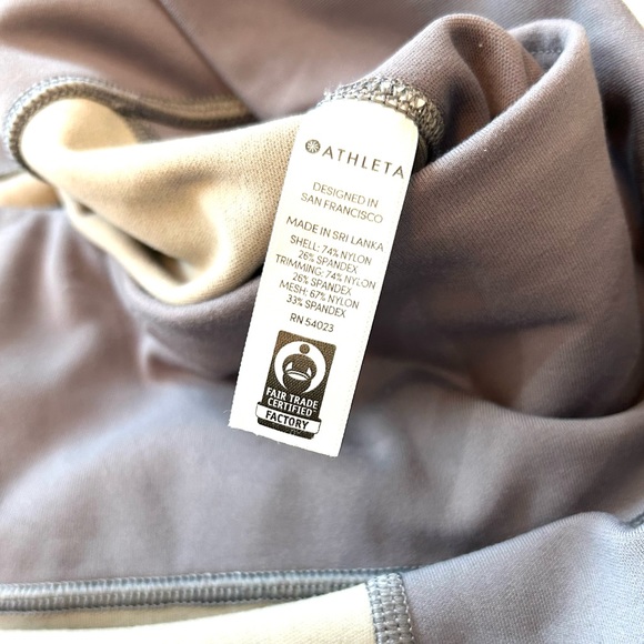 Athleta Colorblock Up For Anything 7/8 tight grey and white leggings - Picture 2 of 11